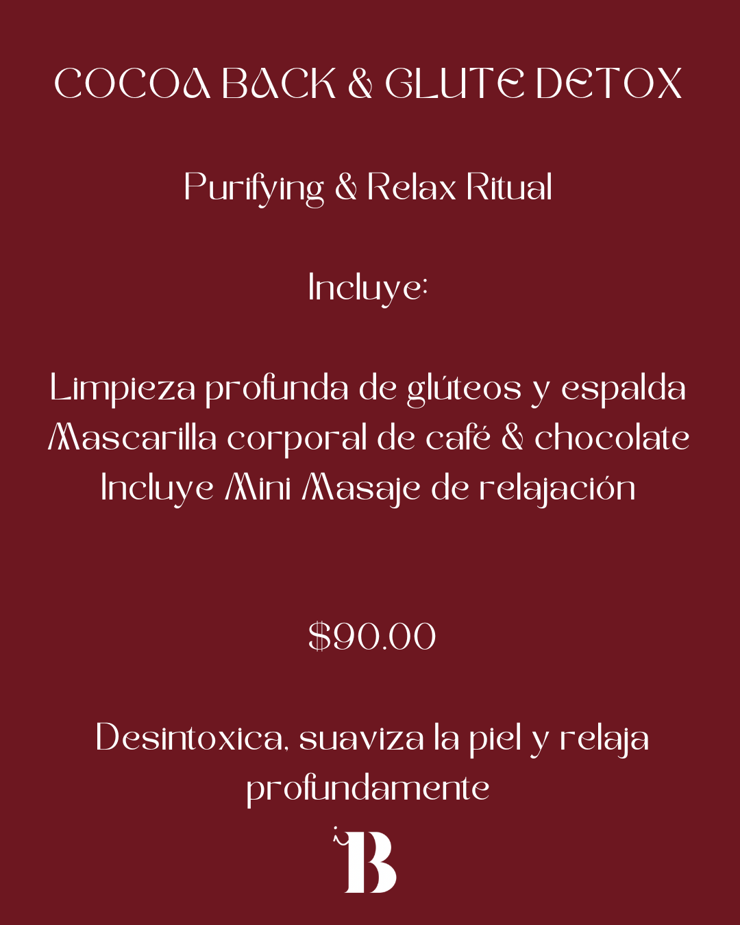 Cocoa Back & Glute Detox